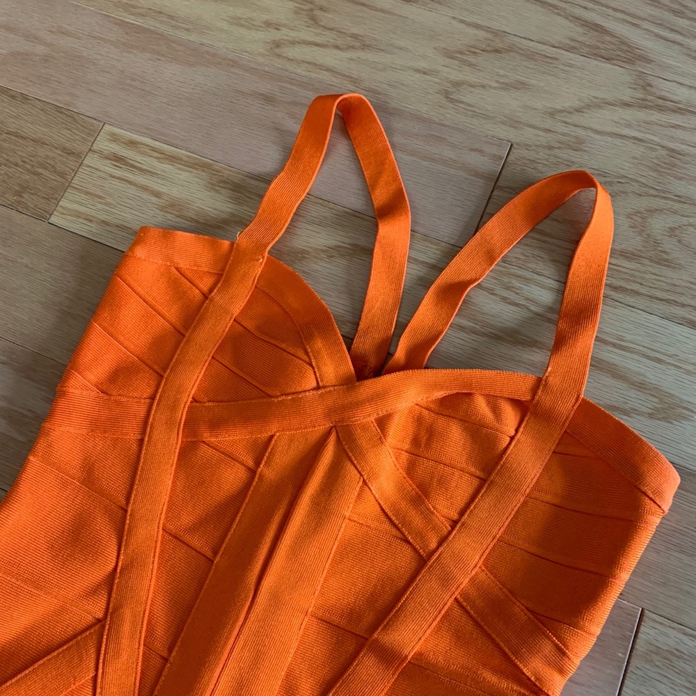 Bandage Dress - Orange